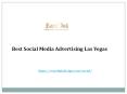 Best Social Media Advertising Las Vegas PowerPoint PPT Presentation
