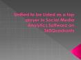 Unified Social Media Analytics PowerPoint PPT Presentation