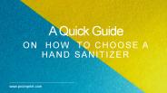 A quick guide on how to use hand sanitizers