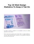 Top 10 Web Design Statistics To Keep A Tab On PowerPoint PPT Presentation