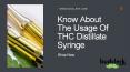 Distillate Syringe PowerPoint PPT Presentation