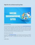 High DA Social Bookmarking Sites PowerPoint PPT Presentation