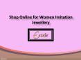 Shop Online for Women Imitation Jewellery, Imitation Jewellery Online Shopping -  Estele
