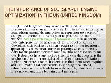 Importance Of SEO