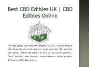 Best CBD Edibles UK | CBD Edibles Online | SunState Hemp