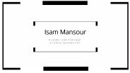 Isam Mansour (Canada) - Real Estate Investor
