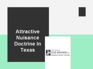 Attractive Nuisance Doctrine In Texas