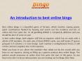 An introduction to best online bingo PowerPoint PPT Presentation