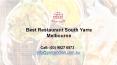 Best Restaurant South Yarra Melbourne PowerPoint PPT Presentation