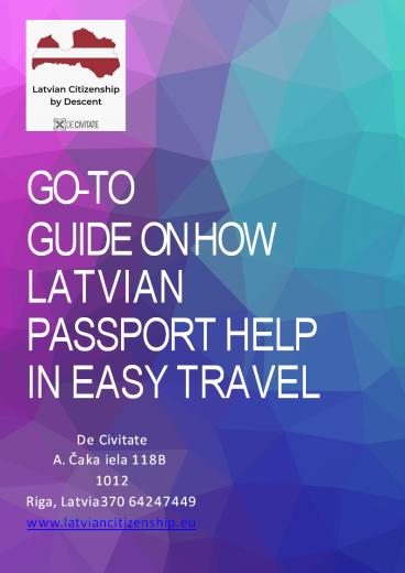 Go-to guide on how Latvian passport help in easy travel