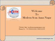 Best Scan Centre in Anna Nagar