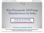 Best Pneumatic Oil Pump Manufacturers In India