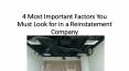 4 Most Important Factors You Must Look for in a Reinstatement Company PowerPoint PPT Presentation
