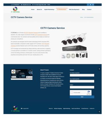 CCTV Security Camera In Best Price – IT CRYONS