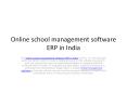 Online school management software ERP in India PowerPoint PPT Presentation