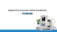 Benefits of alkaline  water in diabetes