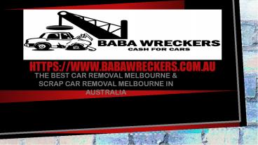 Car Wreckers Melbourne