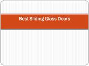 Best Sliding glass doors