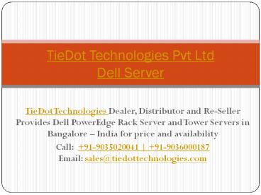 Dell Rack Server Series | Dell Tower Server Series | Price/Cost
