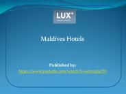 Maldives Hotels