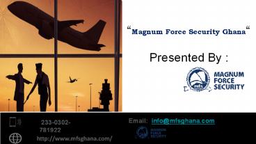 Airport Security Measures - Mfsghana