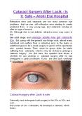 Cataract Surgery After Lasik – Is It Safe? - Arohi Eye Hospital (1) PowerPoint PPT Presentation