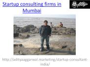 What is Startup consulting firms in Mumbai
