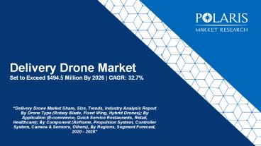 Delivery drone market