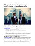 Concierge Security Officer Services - Pinnacle Protection PowerPoint PPT Presentation