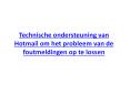 Technische ondersteuning van Hotmail om het probleem van de foutmeldingen op te lossen PowerPoint PPT Presentation