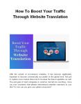 How To Boost Your Traffic Through Website Translation PowerPoint PPT Presentation