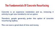 The Fundamentals Of Concrete Resurfacing