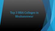 Top 3 BBA Colleges in Bhubaneswar
