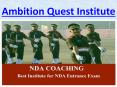 NDA Written Exam Coaching in Chandigarh (1) PowerPoint PPT Presentation