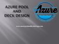 Azure Pool and Deck Design PowerPoint PPT Presentation