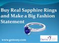 Buy Real Sapphire Rings and Make a Big Fashion Statement