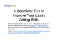 4 Beneficial Tips to Improve Your Essay Writing Skills PowerPoint PPT Presentation