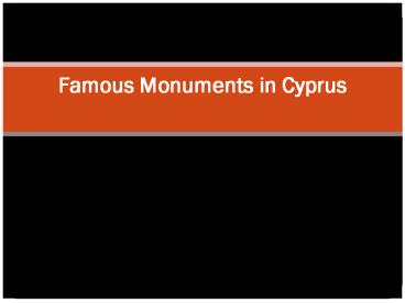 Monuments in Cyprus (1)
