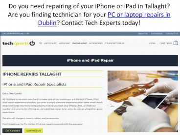 Get Your Laptop Repaired in Tallaght, Dublin
