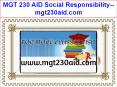 MGT 230 AID Social Responsibility--mgt230aid.com PowerPoint PPT Presentation