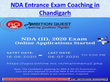 NDA Entrance Exam Coaching in Chandigarh (2)