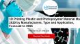 3D Printing Plastic and Photopolymer Material Market 2020 by Manufacturers, Type and Application, Forecast to 2025 PowerPoint PPT Presentation
