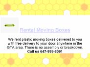 Rental Moving Boxes