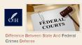 Difference Between State And Federal Crimes Defense PowerPoint PPT Presentation