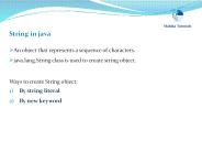 String Exception IO Java