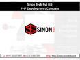 PHP Development Company in UAE - Sinon Tech Pvt Ltd PowerPoint PPT Presentation