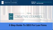 5 Step Guide To SEO For Law Firms