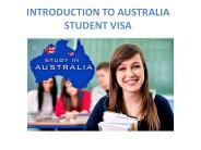 Introduction to Australia Student Visa