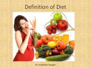 Dr. Jonathan Spages - Definition of Diet