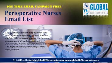 Perioperative Nurses Email List